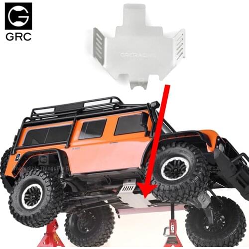 RC Car GRC Metal stainless steel Chassis Armor Axle Protector Skid Plate Guard for 1/10 TRAXXAS TRX4 Defender Crawler Car
