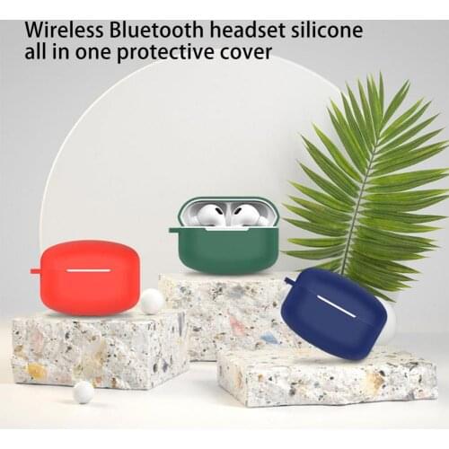 Bluetooth Earphone Anti-scratch Silicone Case Shockproof Full Protective Cover with Carabiner for Edifier LolliPods Pro