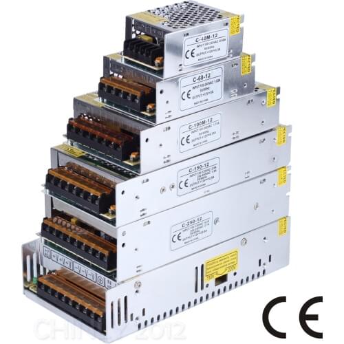 DC 12V 3A/5A/8A/12A/20A/29A/41A 40W-500W LED Switch Power Supply Driver for LED Strip LED Module LED Lights