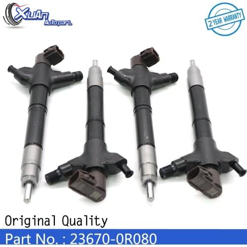 XUAN Diesel Fuel Injector 23670-0R080 For Toyota Avensis Verso Auris Corolla Lexus IS II 2AD 2ADFHV Engine 2367026070 236700R100
