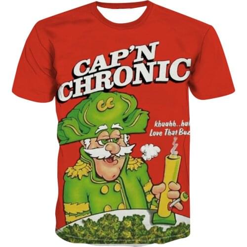 YX GIRL Cinnamon Toast Blunts 3D T Shirt Print High Quality Hip Hop T-Shirt Quick Dry Summer Tee Tops