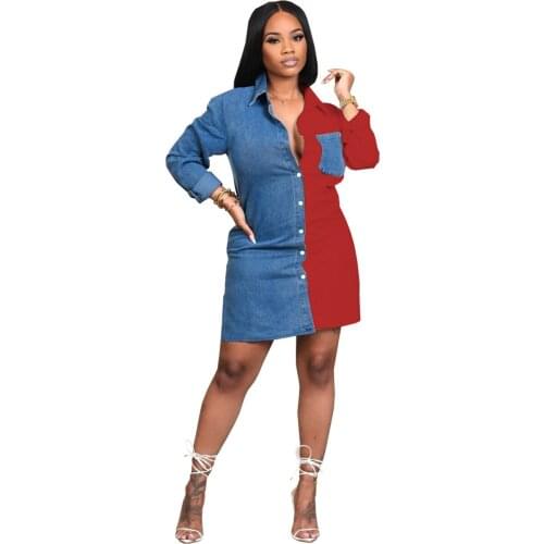 HOT SALE New Arrival Fashion Plus Size Dress Women Long Sleeve Asymmetric Hem Waist Tight Large Shirt Mini Evening Party Dress