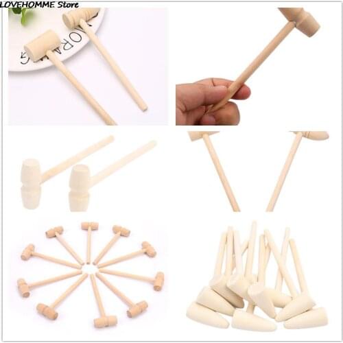 Mini Wooden Hammer Balls Toy Pounder Replacement Wood Mallets Baby Wooden Hammer Mallet Carving Tool