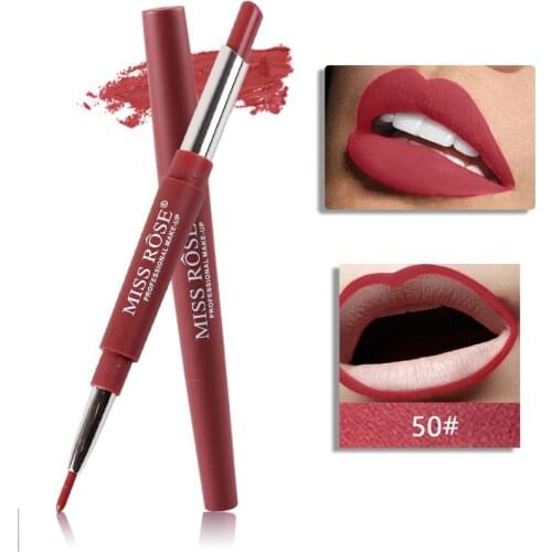 Miss Rose 20 Colors Long-lasting Lip Liner Matte Lip Pencil Waterproof Moisturizing Lipsticks Makeup Contour Cosmetics TSLM2