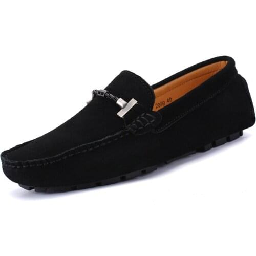 Brand Big Size Cow Suede Leather Men Flats British Style New Men Casual Shoes High Quality Men Loafers Moccasin Driving Shoes