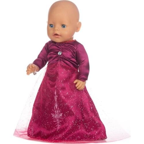 2020 New Formal Dress Doll Clothes Fit For 43cm baby Doll clothes reborn Doll Accessories