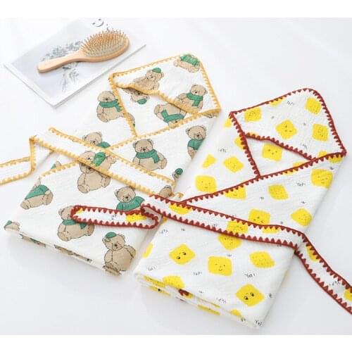 4 Layers Muslin Cotton Newborn Swaddle Baby Organic Blankets Muslin Swaddle Wrap Soft Cotton Baby Swaddling Infant Wrap Swaddle