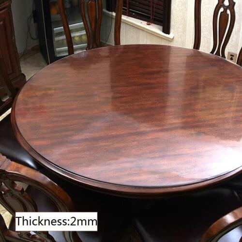 Tafel Kleed Transparent Cosas Para El Hogar Tischdecke Mantel Round Ronde PVC Nappe Tablecloth Cover Toalha De Mesa Table Cloth