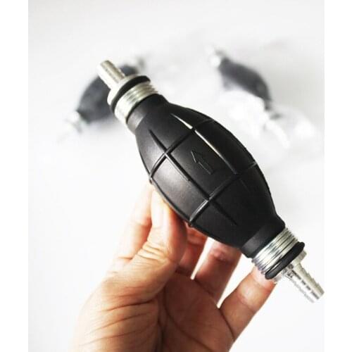 6/8/10/12mm Hand Fuel Pump Line Hand Primer Bulb Petrol Diesel Liquid Oil Gas Water Tansfer Rubber Tube Aluminum For Car BoatMar