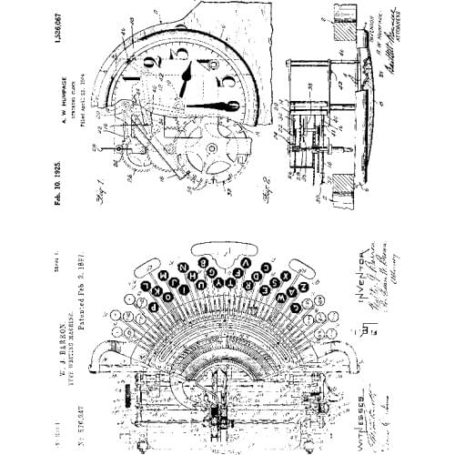 2021 New Retro Steampunk Gear and Typewriter Pattern Clear Stamp For DIY Making Greeting Card Scrapbooking No Metal Cutting Dies