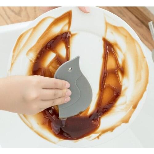Scraper Oil Plate Scraping Oil Scraper Cleaning Tool Kitchen 1pc Cute Cartoon Soft Scraper CF-233
