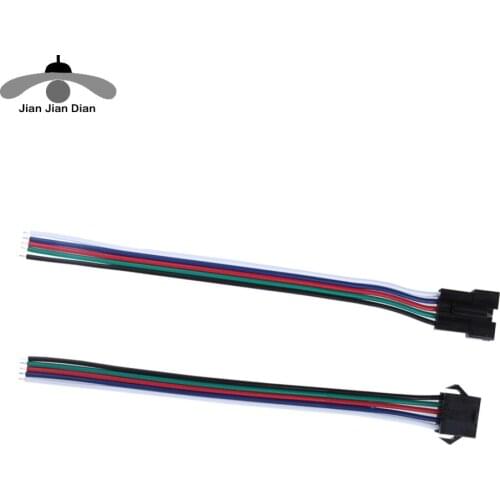 Led RGB Strip Connector Male and Female Wire JST 2pin 3pin 4pin 5pin Male And Female Set 5 set / lot Connector
