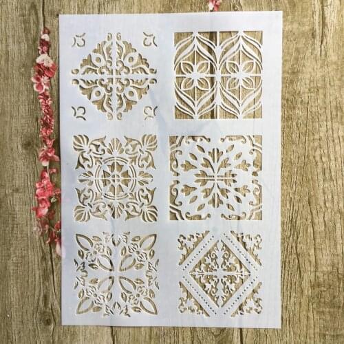 29 * 21cm Compass shape lace DIY Stencils Wall Painting Scrapbook Coloring Embossing Album Decorative Paper Card Template