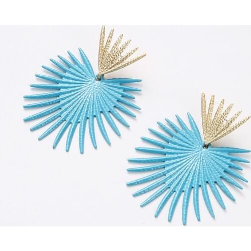 XEEWOOX New Women Summer Holiday 4Colors Coral Seaweed Charm Drop Dangle Earrings Bohemian Fashion Statement Earring Accessories