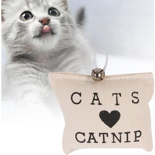 Anti Bite Chew Cloth Bag Bell Cat Pet Toy for Home Pet Products Ctue Supplies Fashion Toys