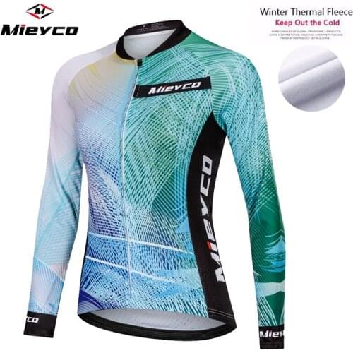 Winter Thermal Fleece Cycling Clothes Roupas Femininas Long Sleeve Jersey Outdoor Riding 2020 Bike MTB Racing Warm Ropa Ciclismo