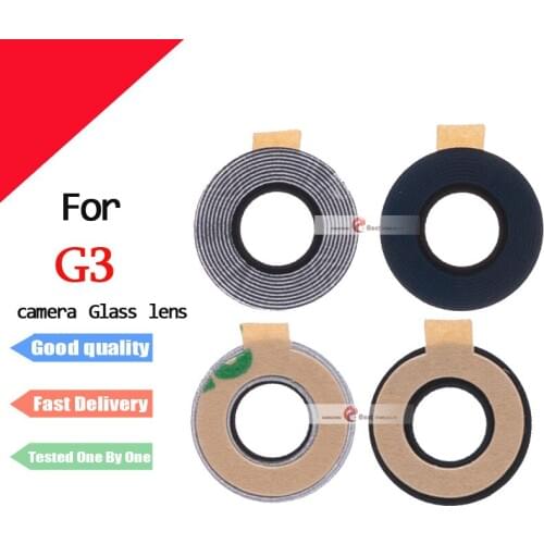 1set/lot 100% New Rear Back Camera Glass Lens Cover With 3m Adhesive Sticker For LG G3 D850 D855 D851 VS985 Replacement Parts