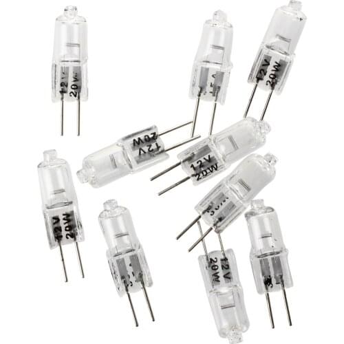 10 x JC G4 12V 20W Clear Halogen Transparent replacement Light Lamp Bulb White wedding party decoration 3000K G9 halogen bulb