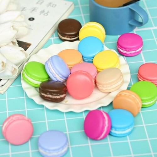 2pcs/lot Simulated Macarons Fake Baking Bread ins Style Photography Props DIY Decoration for Food Baking Photo Taking Pictures