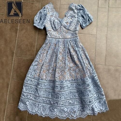 Летние платья с кружевом AELESEEN China At AliExpress