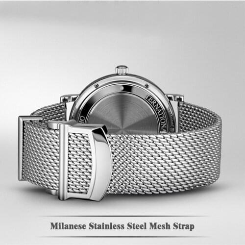 Watch Accessories Folding Clasp 20 22mm Milanese Stainless Steel Mesh Watch band Best For IWC PORTOFINO FAMILY Series Strap