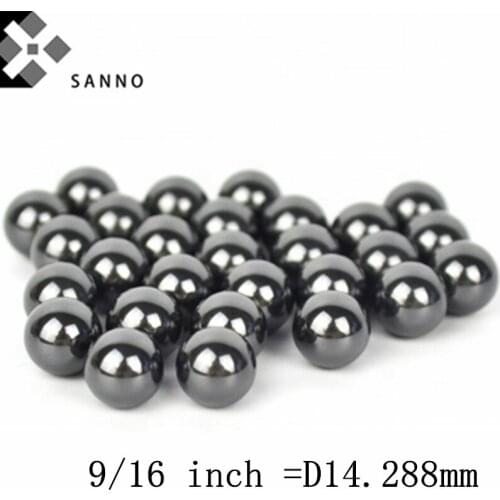 Free shipping 10pcs/pack 9/16'' inch ceramic ball D14.288mm bearing balls Si3N4 Silicon Nitride ceramic round grinding media