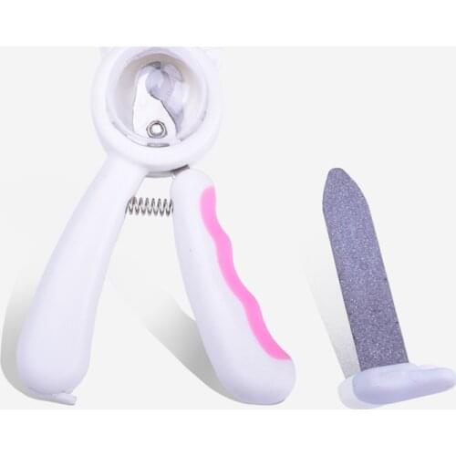 Splash-proof Pet Nail Scissors New Style with File All-in-one Cat and Dog Nail Scissors Safety Pliers