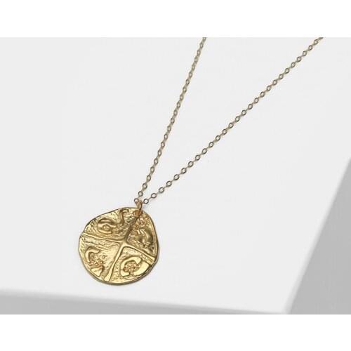 Amorita boutique Geometric three-layer pendant stylish pearl necklace