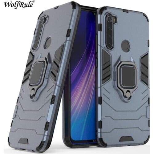 For Redmi Note 8 Phone Case TPU Hard PC For Xiaomi Redmi Note 8 Case Ring Holder Stand Magnetic Armor Case Redmi Note 8 6.3"