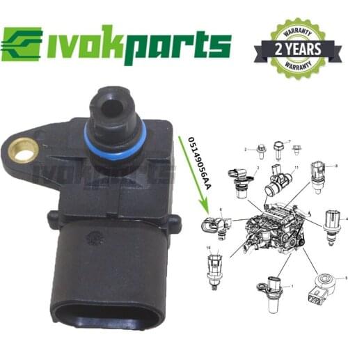 05149056AA 5149056AA 3 Bar Turbo Boost Tip Map Sensor For Dodge JEEP CHRYSLER