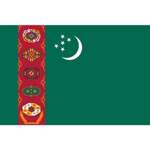 Yehoy hanging 90*150cm Republic of Turkmenistan Flag For Decoration
