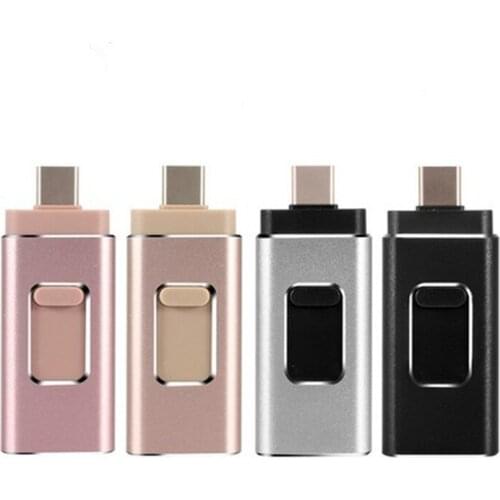 OTG USB Flash Drive 256GB Pendrive 128GB iPhone Flash Drive HD Usb Stick 3.0 Memoria Disk For iPhone X/Xr/Max Android PC Type C