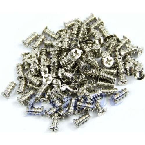 A31 500pcs Silver Computer PC Case Cooling Fan Heat Dissipation Screws Fixer Sale