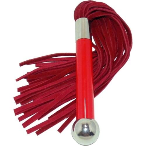 Red Leather Flirt Ass Spank Whip Fetish Flogger Slave Buttocks Adult Games Sex Toys For Couples