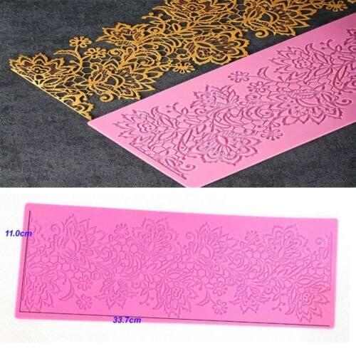 Cake Lace Flowers Side Shape Silicone Cake Lace Mold For Decorating Cupcake, Cake,Jelly, Chocolate Baking Tools
