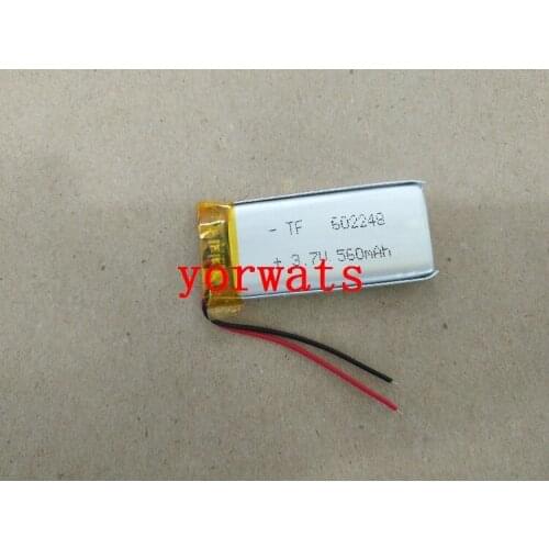 New Hot A Rechargeable Li-ion Cell 3.7V polymer lithium battery 602248 062248 560MAH direct recording tape player