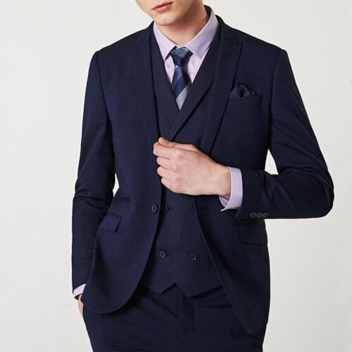 New Arrival Wedding Groom Tuxedo Slim Fit Mens Suit for Prom Formal Fashion Male Suits 3 Piece Set Jacket Pants Vest Custom Made