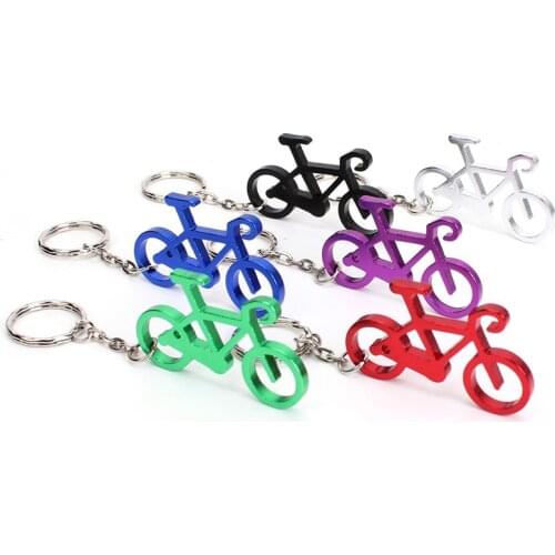 Outdoor EDC Multi Bike Bicycle Keychain Keyring Bottle Wine Beer Opener Tool Muilti Colors