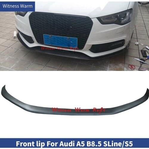 Front Bumper Lip Spoiler Splitters For Audi A5 Sline S5 S5 Sedan Sportback 2012-2016 Carbon Fiber FRP Front Bumper Lip Splitters
