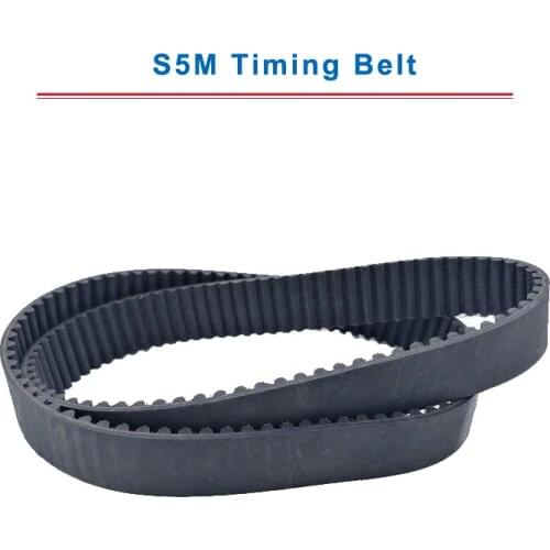 S5M Timing Belt with circular teeth 5M-615/620/625/635/640/645/650/655 belt width 15/20/25mm teeth pitch 5mm