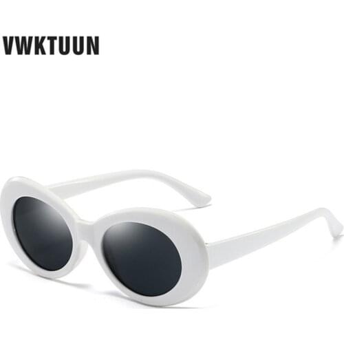 VWKTUUN Oval Vintage Sunglasses Women Men Points Candy Color Frame Sun glasses For Women Outdoor Round Shades UV400 Eyewear