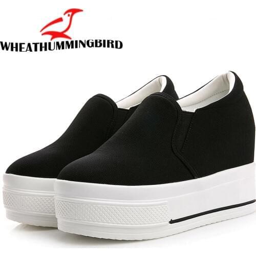 WHEATHUMMINGBIRD Women's Hidden Platform Shoes