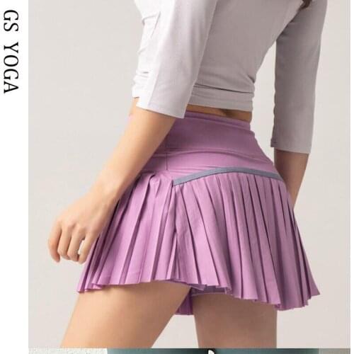 Women 2 In 1 Pleated Skirt Running Shorts Gym Shorts Quick Dry Tennis skirt Sport Shorts Women Fitness Shorts Clothes