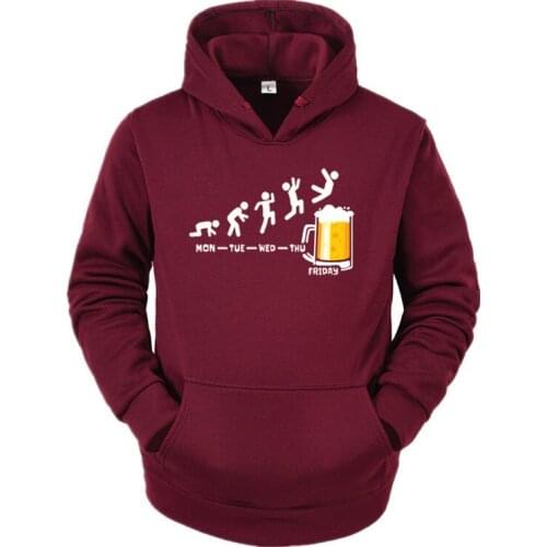 Friday Beer Print Brand Hoodies Funny Graphic Hip Hop Winter Men Women Hoodie Sweatshirts Streetwear Ulzzang Harajuku Sweatshirt