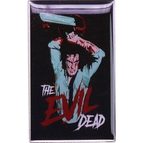 The Evil Dead Ash and chainsaw badge classic horror collection