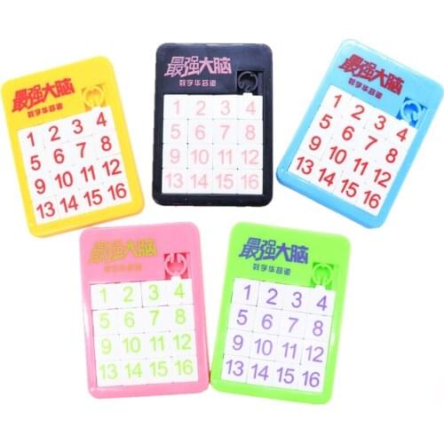 1pcs Mini Portable 3D Slide Puzzle Plastic Building Numbers Alphabets Learning Jigsaw Game Toys Childrens Gifts Educational Toy