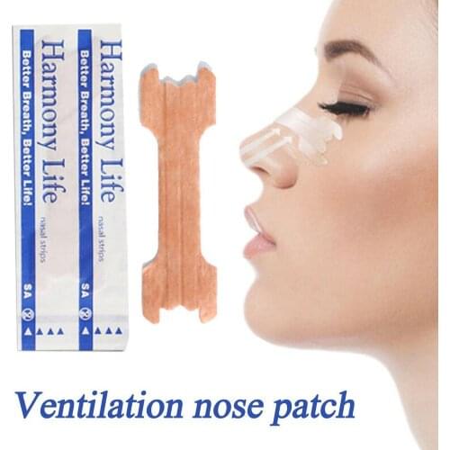 New 10Pcs Disposable Anti Snoring Nasal Strip Relief Stuffy Ventilation Nose Patches