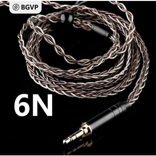 2.5/3.5/4.4mm 6N 8 core OCC Silver Foil Mixed MMCX Earphone Cable for DM6 DMG DMS SE846 Hifi Earphones Wired Cable
