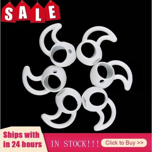 2Pcs In-Ear Silicone Eartips Case Cover Ear Pads Earbuds Earphone Cups Earpads For Apple Airpods Air Pods Ear Tips With Ear Hook