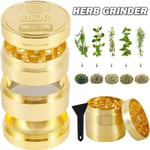40mm 4-layer Grinder Weed Smoking Accessories Spice Grass Crusher Tobacco Herb Pepper Metal Mills Machine DIY Cigaretteg Tools